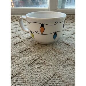 Fiesta jumbo Christmas Lights mug white